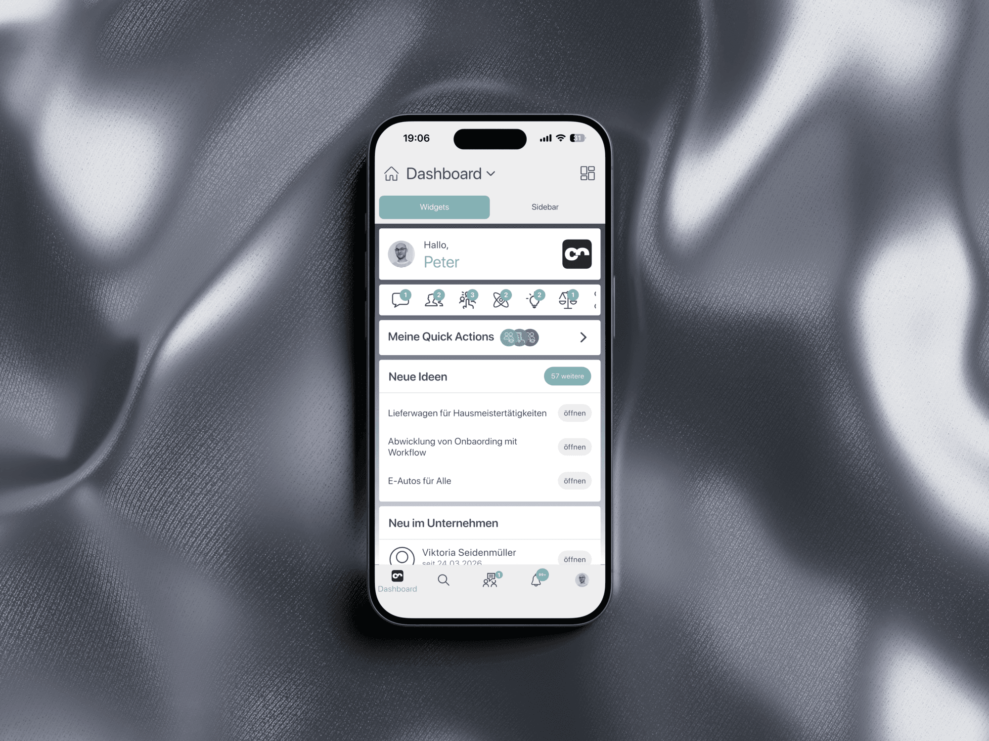 CORE smartwork – Dashboard