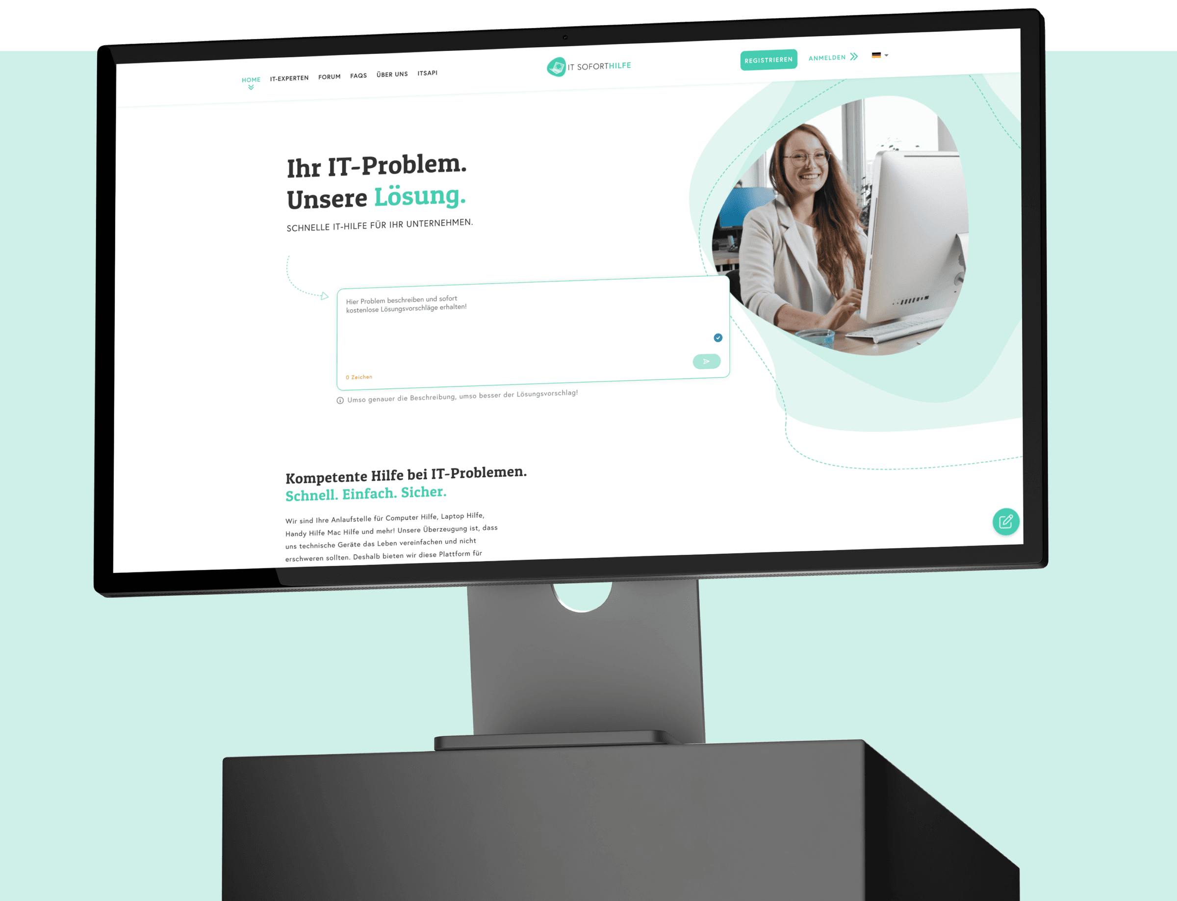 IT Soforthilfe: Webplattform für IT Support