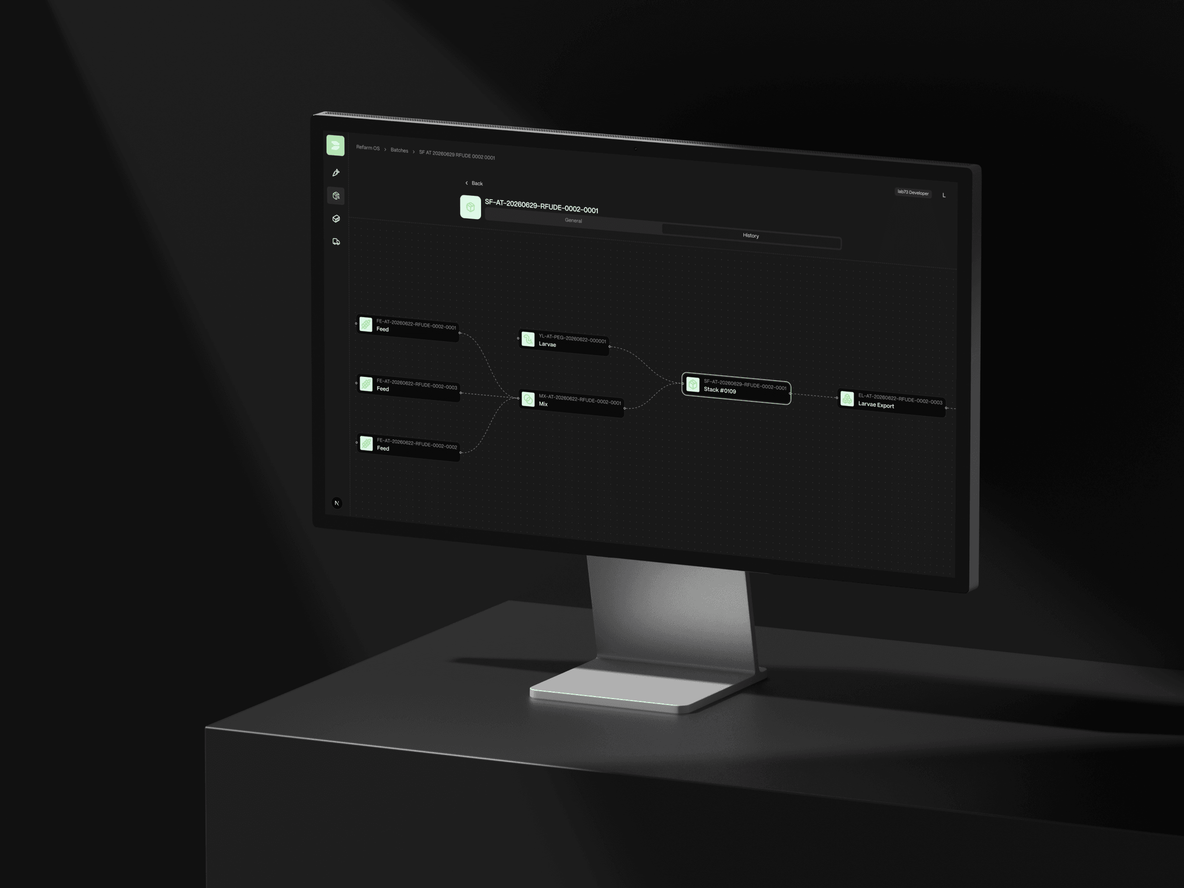 Chargenverfolgung der REPLOID-Plattform