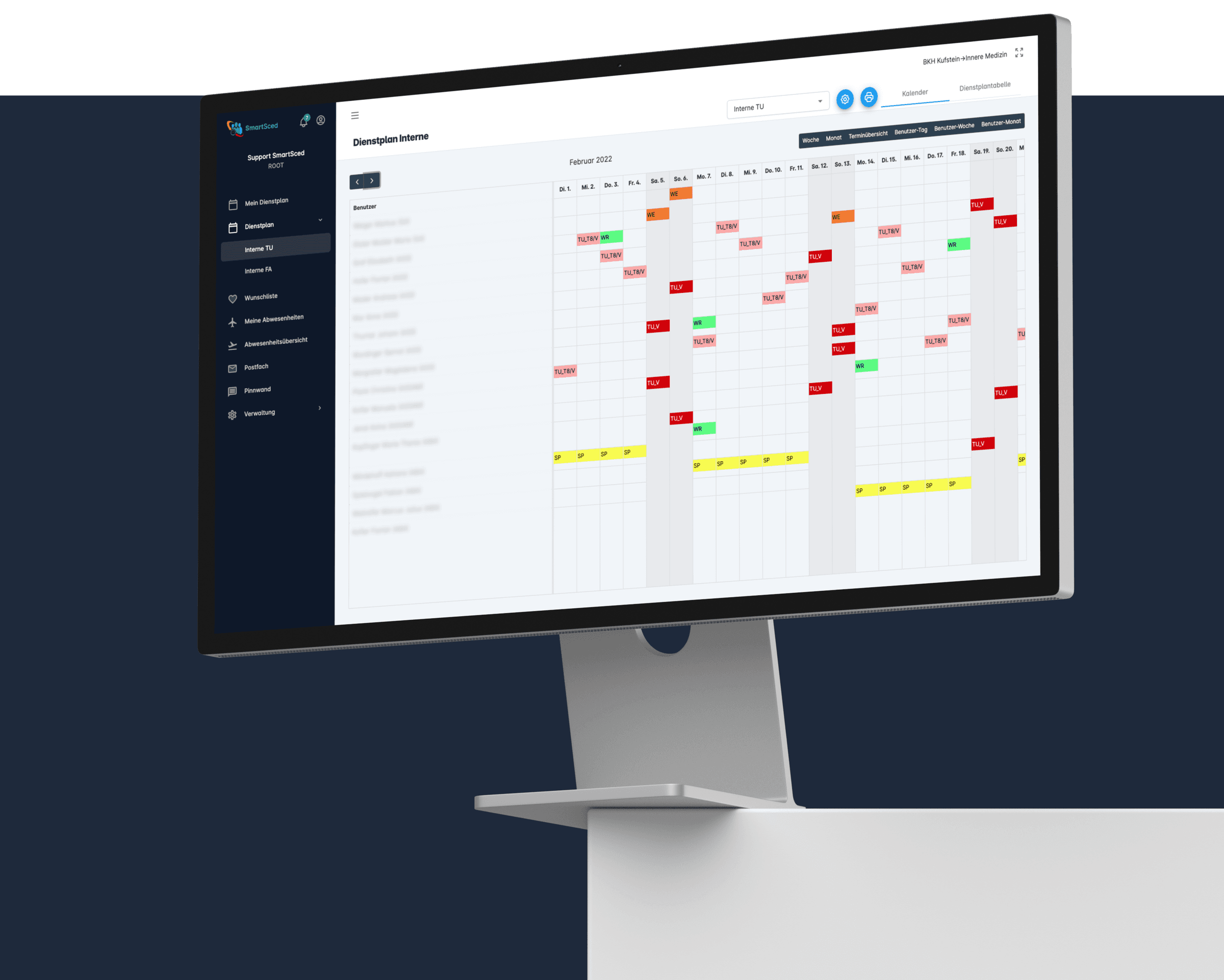 SmartSced – Dienstplanungssoftware für komplexe Schichtmodelle