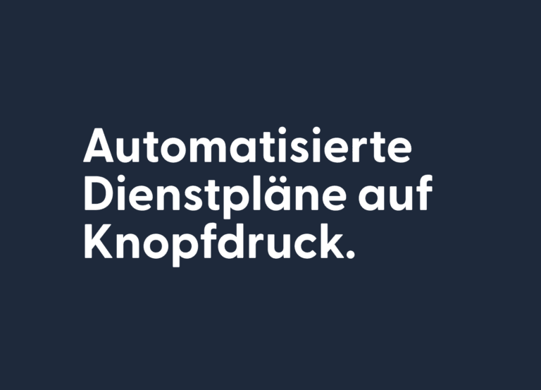 SmartSced – Planungsansicht