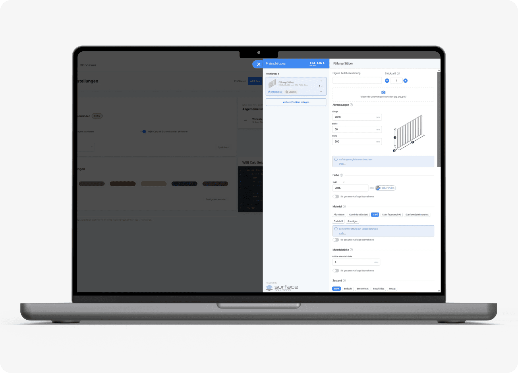 Surface Solution – Wizard Interface