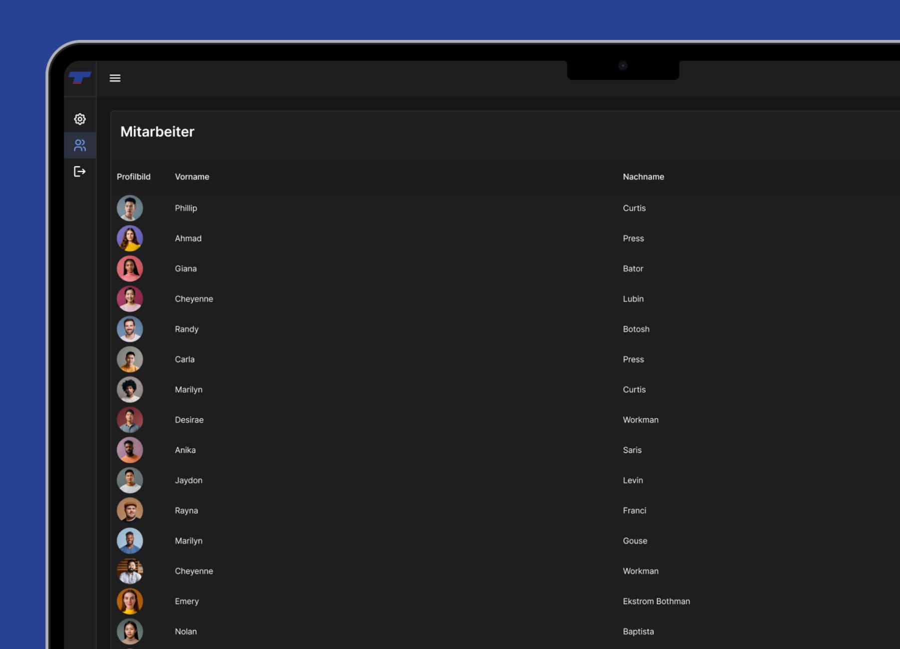 Teufelberger WORP-Tafel – Admin-Portal