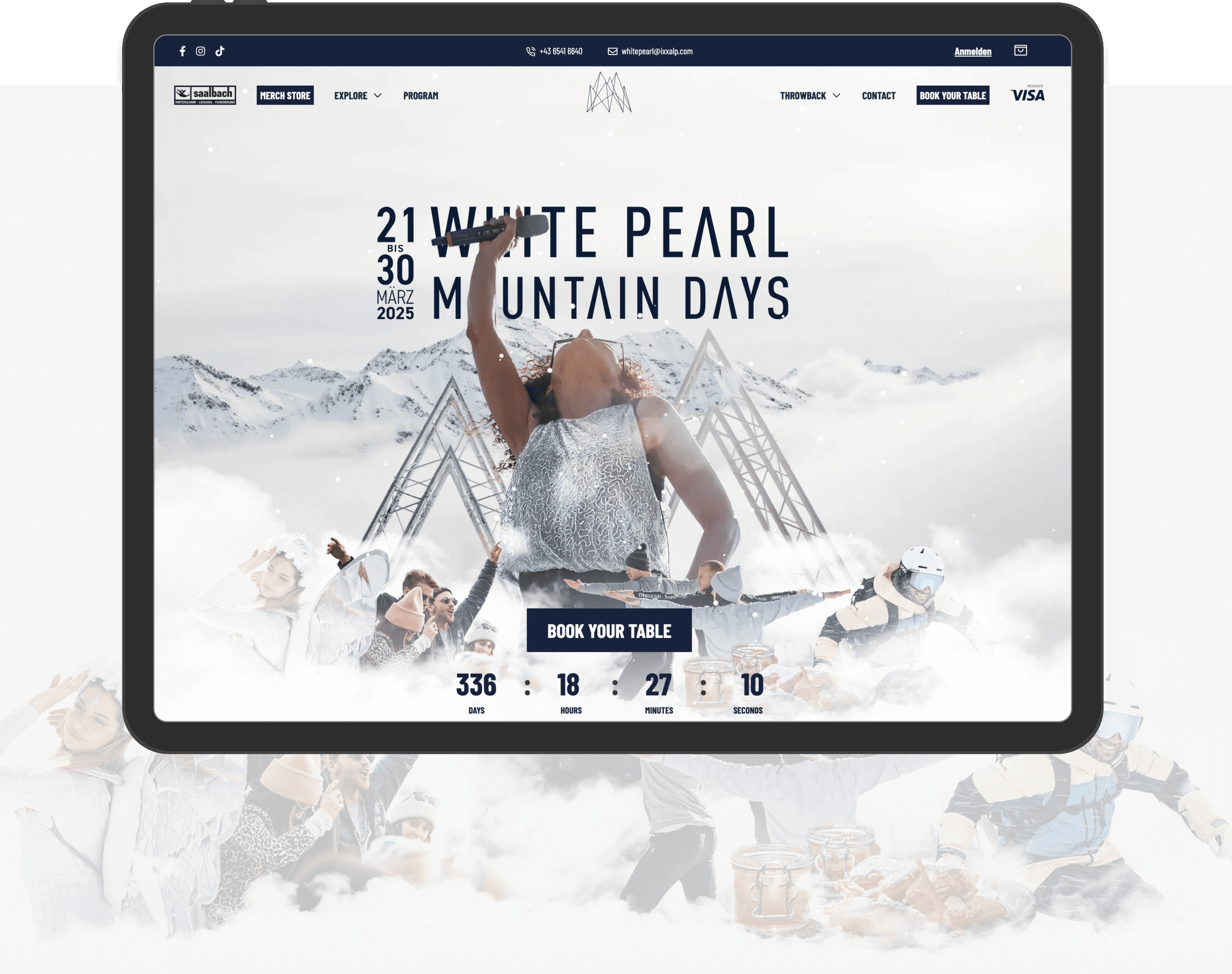 White Pearl Mountain Days – Event-Buchungsportal für Premium-Ski-Events